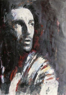 Shay Avivi; Bruce Springstine, 2007, Original Painting Acrylic, 50 x 70 cm. 