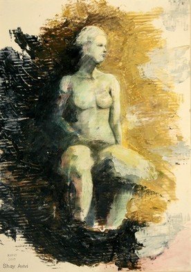 Shay Avivi; Model, 2007, Original Painting Acrylic, 50 x 70 cm. 