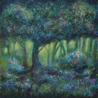 Shelly Leitheiser; Hidden Garden, 2015, Original Painting Acrylic, 24 x 24 inches. Artwork description: 241  This is an impressionist landscape, done in greens and violets and various natural colors. Painted in 2015, it is 24 x 24 unframed on a gallery wrapped canvas. This painting is sold but you can still get prints made of it. Contact me for more information....