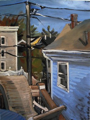 Veronica Shimanovskaya; Pleasant Street View, 2008, Original Painting Oil, 16 x 20 inches. 