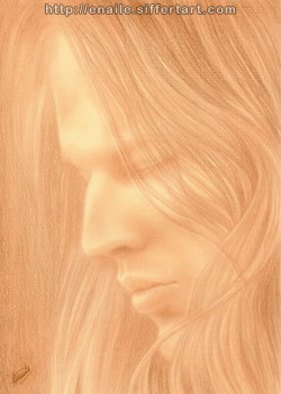 Enaile D. Siffert; Portrati Of David Gilmour..., 2009, Original Drawing Pencil, 21 x 29.7 cm. Artwork description: 241 Sepia lead on paper ...