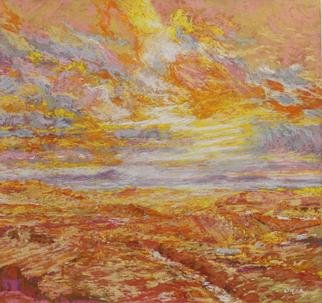 Simon Blackwood; Whitton Edge, 2013, Original Pastel, 24.5 x 23 inches. Artwork description: 241    scottish borders landscape   ...