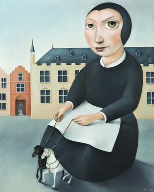 Slavko Krunic; Retired Cinderella, 2010, Original Painting Oil, 40 x 50 cm. 