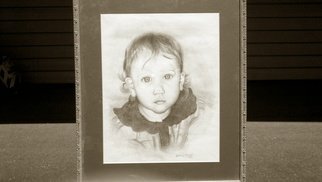 William Mccowan; Catherine, 1997, Original Drawing Pencil, 12 x 16 inches. Artwork description: 241   Pencil drawing of my daughter Catherine on the beach.  ...