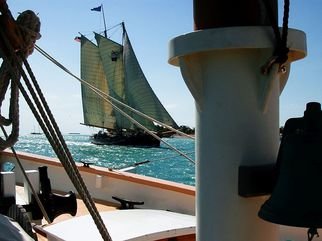 Steve Scarborough; Tall Ships Passing, 2015, Original Photography Digital, 16 x 12 inches. Artwork description: 241 boats, water, beach, tall ships, Key West ...