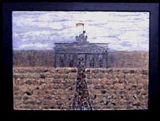 Anneliese Fritts; Brandenburg Gate, 2004, Original Mixed Media, 27 x 21 inches. Artwork description: 241  This artwork is part of the 