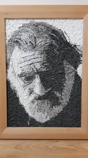 Suat Dursun; Mosaic Portrait Of Can Yucel, 2013, Original Mosaic, 60 x 80 cm. Artwork description: 241  Mossic, famous, can yucel ...