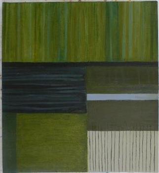 Sue Anne Hoyt; Winter Lake, 2010, Original Painting Oil, 22 x 24 inches. Artwork description: 241     original abstract landscape painting. Green, black and blue.               ...