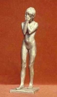 Sue Jacobsen, 'Eve', 2003, original Sculpture Bronze, 7 x 25  x 7 inches. Artwork description: 1911 I was moved by this casual pose my youthful model struck, evoking many emotional possibilities. ...