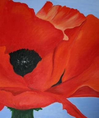Susan Barnett-Jamieson; Red Poppy, 2012, Original Painting Acrylic, 36 x 24 inches. 