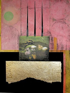 Suzanne Benton; Dark Cloth, 2014, Original Printmaking Other, 13 x 18 inches. Artwork description: 241  France, still life, art history, mixed media, multilayers, multicultural  collage ...