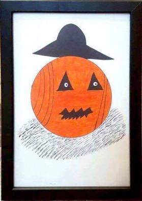 Taha Alhashim; Old Pumpkin Guy, 2016, Original Painting Other, 21 x 30 cm. Artwork description: 241  This Pumpkin was made a few months ago 2016. The idea of it is to appear like an old pumpkin guy . It is nice to have especially these days for Halloween. ...
