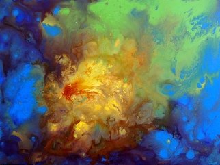 Tanya Hansen; Supernova, 2017, Original Painting Acrylic, 24 x 18 inches. Artwork description: 241 A bright flash, starry nebula, multicolored gas streams for hundreds of miles around - and here it is - the birth of stars - Supernova. Multi- layer painting with liquid acrylic saturated colors. Enjoy ...