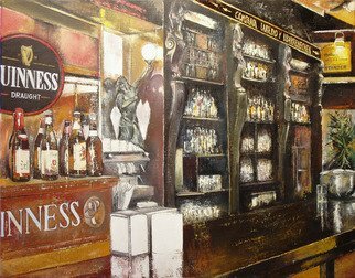 Tomas Castano; Casa Del Indiano, 2007, Original Painting Oil, 61 x 46 cm. Artwork description: 241  Old tavern interior ...