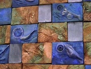 Timothy Scott; Big Eyed Leeches Detail, 2012, Original Other,   inches. Artwork description: 241  A closeup of some of the tiles in the painting. ...