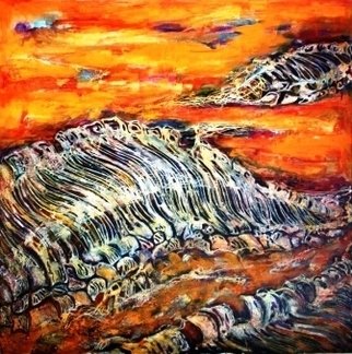 Traian Stefan Boicescu; Erosion, 2009, Original Painting Oil, 100 x 100 cm. Artwork description: 241    Painting; Technique: oil / canvas, 100x100cm        ...