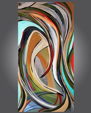 Paul Harrington; A Complex Mind, 2010, Original Painting Acrylic, 48 x 24 inches. Artwork description: 241  A Complex Mind  Original acrylic artwork.   Sights and Sounds original abstract painting     ...