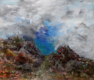 Paul Harrington; Mountain No 12, 2011, Original Painting Acrylic, 44 x 38 inches. Artwork description: 241                Original abstract painting, stretched canvas, acrylic, modern, contemporary, surreal, large art, texture, fine art               ...