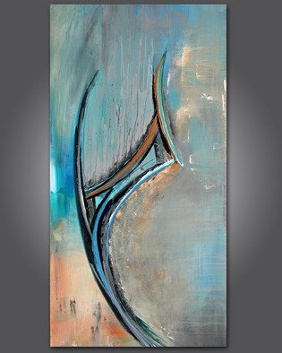 Paul Harrington; The Girl Who, 2011, Original Painting Acrylic, 48 x 24 inches. Artwork description: 241       Original abstract painting, stretched canvas, acrylic, modern, contemporary, surreal, large art, texture, fine art      ...