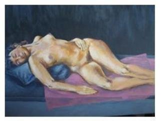 Antonio Trigo; Maria Sleeping, 2009, Original Painting Acrylic, 90 x 70 cm. 