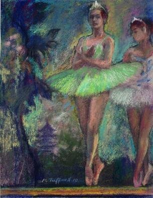 Malcolm Tuffnell; Study In Turquoise And Pi..., 2010, Original Pastel, 8.5 x 11 inches. Artwork description: 241          dance ballet romantic art 19th Century style    dance ballet romantic art 19th Century style landscape     dance ballet romantic art 19th Century style landscape   ...