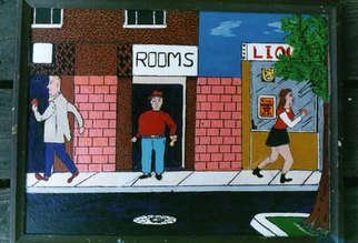 Thomas Mccabe; Coventry Farms, 2000, Original Painting Acrylic, 12 x 12 inches. Artwork description: 241  A humorous look at a slice of America. ...