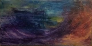 Susan Cantor-Uccelleti, 'Relief Against the Sky', 2016, original Painting Oil, 30 x 15  x 1.5 inches. Artwork description: 1911  Blue, movement, abstract, insight ...