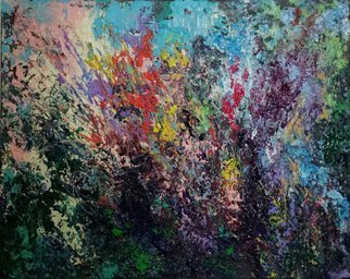 Susan Cantor-Uccelleti, 'Todays Garden', 2016, original Painting Acrylic, 20 x 16  x 0.5 inches. Artwork description: 1911  Beautiful bright colors, heavily layer. Floral, all the colors that you would see only in your garden. Done with my palette knives and my energy. Original artwork, no copies have been made. Signature on the back. Can be shipped with the frame which is a floater frame, ...