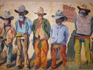 Gerard Bahon; Best Of The West, 2010, Original Painting Oil, 36 x 28 inches. Artwork description: 241       Original oil painting . Some of the most feared lawmen in the Wild West .     ...