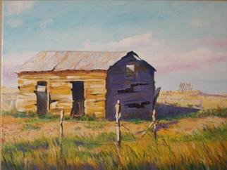 Gerard Bahon; Once Upon A Time, 2009, Original Painting Oil, 32 x 26 inches. Artwork description: 241   Original oil painting . A lonely old barn in Texas .  ...