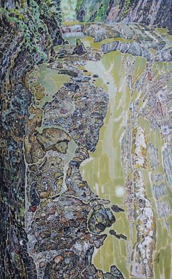 Valentina  Lusenkova; Zhane River, 2016, Original Painting Oil, 50 x 80 cm. Artwork description: 241   FOR TIME AND SPACE METAMORPHOSIS ...