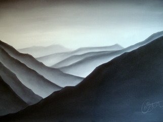 Christoph Van Daele; Alone In The Mountains, 2009, Original Painting Oil, 100 x 70 cm. Artwork description: 241  