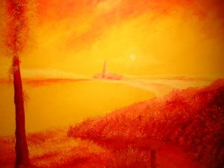 Christoph Van Daele; Sunset, 2009, Original Painting Oil, 100 x 70 cm. Artwork description: 241 More information:
