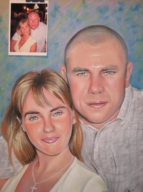 Giovan Beck, 'Steve And Patricia', 2005, original Pastel, 50 x 70  cm. Artwork description: 1758 Colour portrait with soft pastels on paper. ...