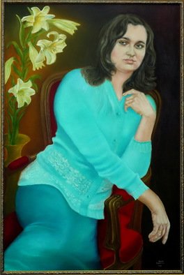 Vasily Zolottsev; Nadezhda, 2014, Original Painting Oil, 60 x 80 cm. Artwork description: 241  Woman  ...