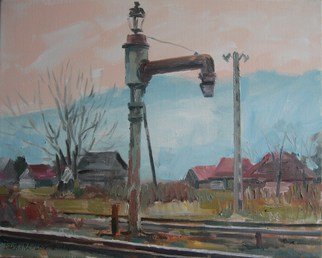 Vasyl Dzhabraylov, Winter at village, 2014, Original Painting Oil, size_width{child_memories-1424453642.jpg} X 40 cm