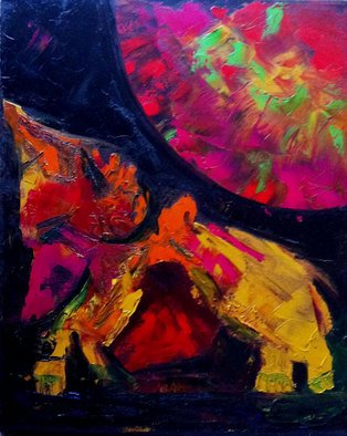 Vanessa Bernal; Dog Planet, 2010, Original Painting Acrylic, 16 x 20 inches. Artwork description: 241   Abstract Expressionism, Expressionism, Abstract, Modern Art,         ...