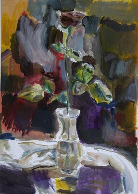 Velemir Pankratov; Rose, 2013, Original Painting Oil, 70 x 50 cm. Artwork description: 241   Rose flower Blume   ...