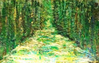 Valerie Leri; Fanciful Forest, 2015, Original Painting Acrylic, 15 x 12 inches. Artwork description: 241 Original painting with gold wood plein air frame. ...
