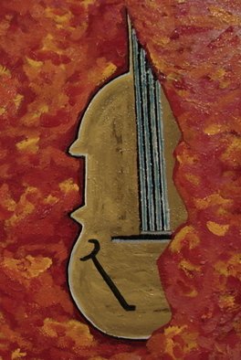 Hugo Reyes Reyes; Violin I, 2008, Original Painting Acrylic, 40 x 60 cm. 