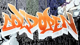 Rod Washington; Grafik Graffiti, 2016, Original Digital Art, 7 x 5 inches. Artwork description: 241  Graphic Design Graffiti ...