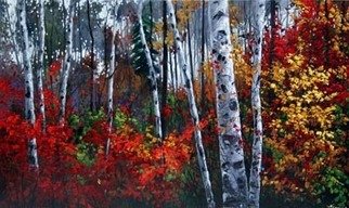 Jennifer Vranes; Jewels Of Autumn, 2008, Original Painting Acrylic, 60 x 36 inches. 
