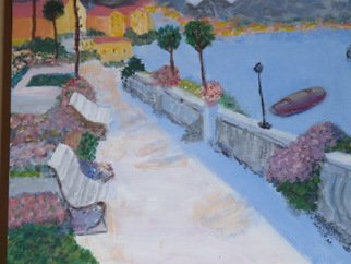 Vincent Sferrino; Bellagio, 2013, Original Painting Acrylic, 20 x 16 inches. Artwork description: 241  On the shore of Lake Como. Acrylic on Canvas   ...
