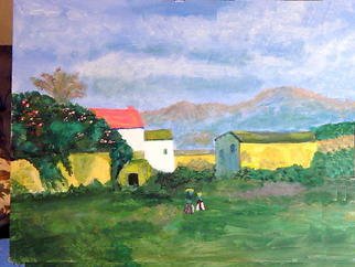 Vincent Sferrino; Country Vista, 2011, Original Painting Acrylic, 20 x 16 inches. 