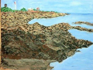 Vincent Sferrino; Kennebunkport Shoreline, 2006, Original Painting Acrylic, 20 x 16 inches. Artwork description: 241  I painted this scene while on a vacation trip to Kennebunkport in Maine. ...