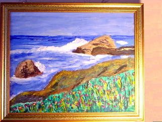 Vincent Sferrino; Rocky Coastline, 2004, Original Painting Acrylic, 20 x 16 inches. Artwork description: 241  A Typical New England Coastal Scene  ...