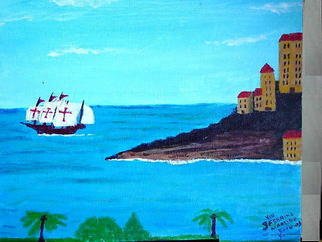 Vincent Sferrino; Spanish Galleon, 2003, Original Painting Acrylic, 20 x 16 inches. Artwork description: 241  Painted during a vacation in Madiera ...