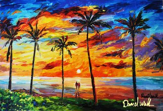 Daniel Wall; A Breathtaking View, 2020, Original Painting Oil, 30 x 20 inches. Artwork description: 241 Ocean view, ocean sunrise...