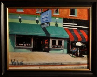 Wayne Wilcox; Beale Street Juke Joint, 2011, Original Painting Oil, 24 x 18 inches. Artwork description: 241  Beale Street Memphis    ...