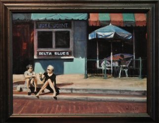 Wayne Wilcox; Delta Blues, 2010, Original Painting Oil, 24 x 18 inches. Artwork description: 241  Beale Street Memphis ...